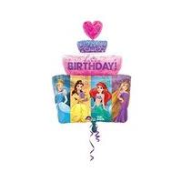 Amscan International Disney Princess Happy Birthday Cake Supershape Foil Balloon