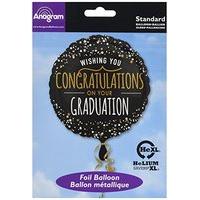 Amscan 3495901 Starry Congratulations Standard Foil Balloon