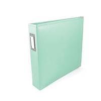 American Crafts Mint Classic Faux Leather D-Ring Binder Album 12 x 12 Inch