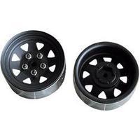 Amewi Crawler Rims 8-spoke Black 2 pc(s)