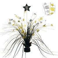 Amscan Centerpiece, Silver/ Gold/ Black