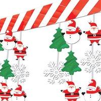 amscan christmas snowman santa ceiling decorations