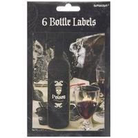 Amscan Fright Night 6-bottle Labels