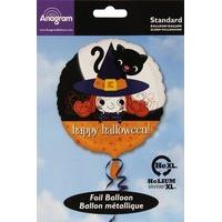 Amscan Halloween Witch And Kitty Hx Foil Balloon Standard