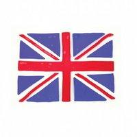 amscan union jack flag window gel