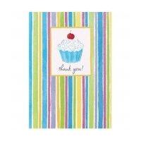 Amscan International Thank You Cards Cupcake Confection, Pack Of 8