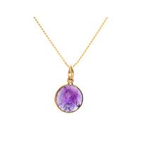 Amethyst 18 Karat Gold Vermeil Necklace