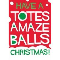 amaze balls christmas card dm1494