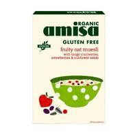 Amisa Organic Fruity Oat Muesli Cranberry & Strawberry 325g - 325 g