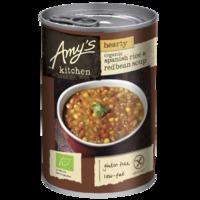 Amy\'s Kitchen Organic Hearty Spanish Rice & Red Bean Soup 416g - 416 g, Green