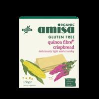 Amisa Organic Gluten Free Crispbread Quinoa Fibre+ 100g - 100 g
