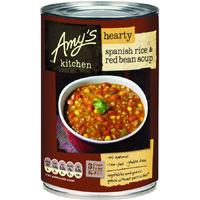amys kitchen hearty spanish rice red bean soup 416g
