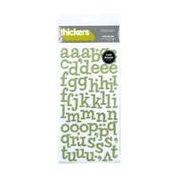 American Crafts Thickers Sprinkles Cucumber Letter Stickers