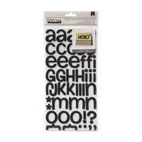 American Crafts Thickers Root Beer Alphabet Stickers