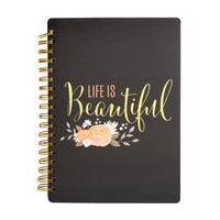 American Crafts Life is Beautiful Office Journal 25.4 x 19 cm