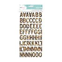 American Crafts Palm Springs Chipboard Thickers Stickers 124 Pieces