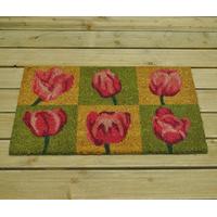 Amsterdam Tulip Design Coir Doormat by Gardman