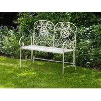amelia 2 seater vintage metal garden bench by li lo leisure