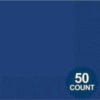 amscan international luncheon napkins pack of 50 marine blue