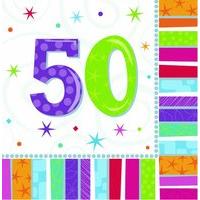 Amscan Radiant Birthday Napkins - 50