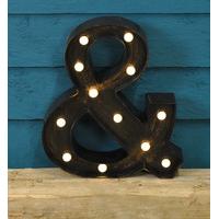 ampersand symbol battery operated lumieres light by smart garden