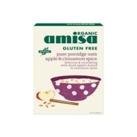 Amisa Organic Gluten Free Porridge Oats Apple Cinnamon 300g