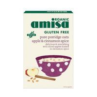 Amisa Organic Gluten Free Porridge Oats Cinnamon Apple (300g)