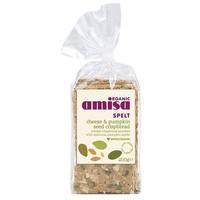 Amisa Organic Spelt Crispbread Cheese & Pumpkin Seed (200g)