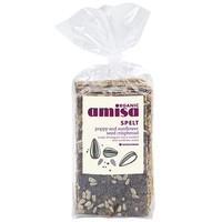 amisa organic spelt crispbread poppy seed and sunflower 200g