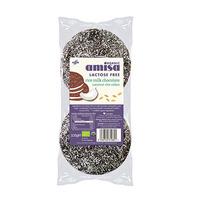 amisa organic rice milk chocolate coconut rice cakes 105g