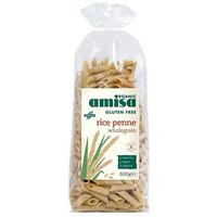 amisa organic wholegrain rice penne 500g