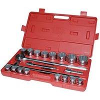 Am-tech 3/4-inch Socket Set In Red Blow Case (21 Pieces)