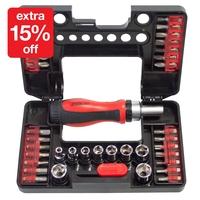 Amtech 38pc Steel Screwdriver Socket Set