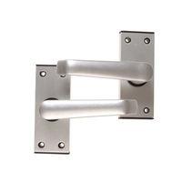 Ambassador Lock Standard Plate Bathroom Set Anodised Silver Visi Pack