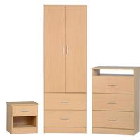 Amber Bedroom Set Beech Wood