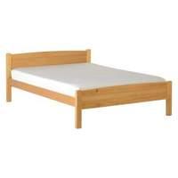 amber wooden bed frame double pine