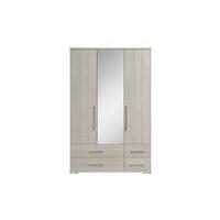 Amalfi 3 Door Centre Mirror Gents Wardrobe