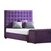 Amla Upholstered Bed Frame Nelson Amethyst Double