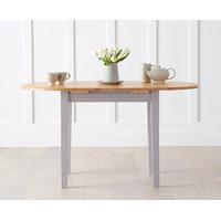 amalfi oak and grey extending dining table