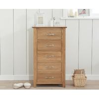 amersham oak 5 drawer chest