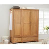 amersham oak 3 door 2 drawer wardrobe