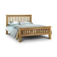 Amsterdam 180cm Wooden Bed In Oak Finish