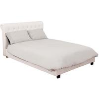 Amalfi White Faux Leather Bed Double