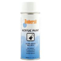 Ambersil 20183-AA Acrylic Paint White RAL 9016 400ml