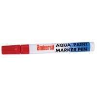 ambersil 32495 aa aqua paint marker pen 4mm red
