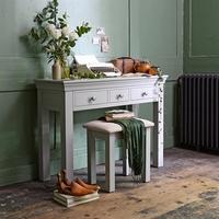 amberley grey painted console dressing table