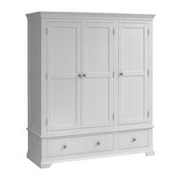 Amberley Grey Painted Triple Wardrobe