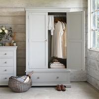 amberley grey painted gents wardrobe