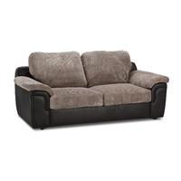 Amy 3 Seater Fabric Sofa Bed Jumbo Slate & Rhino Black 3 Seater