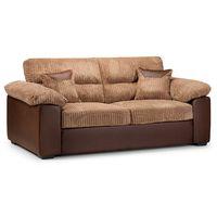 ameba 2 seater sofa brown and mocha